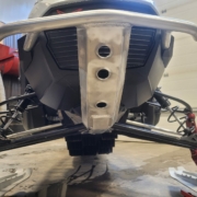 Custom fabrication for snowmobile bumper.