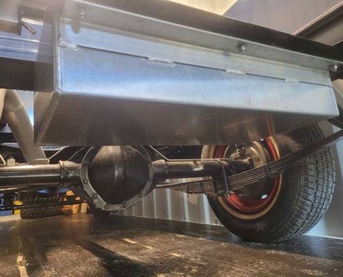 Custom aluminum fuel tank being built for 1936 Chevy classic